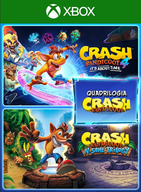 Crash Bandicoot Pacote Quadrilogia – Xbox One Mídia Digital