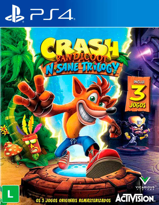 Crash Bandicoot N. Sane Trilogy - PS4 Mídia Digital