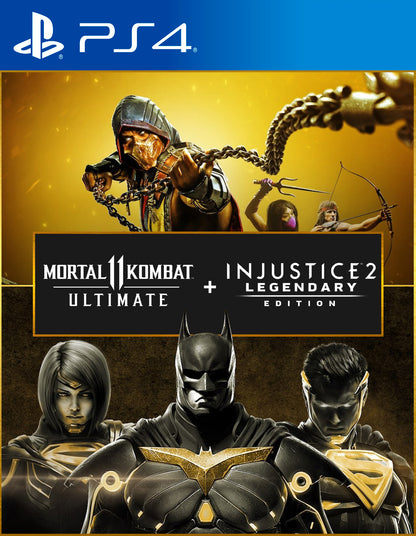 Mortal Kombat 11 Ultimate + Injustice 2 Legendary Edition - PS4 Mídia Digital