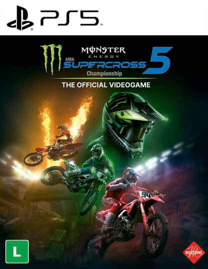 Monster Energy Supercross  5 - The Official Videogame - PS5 - Mídia Digital