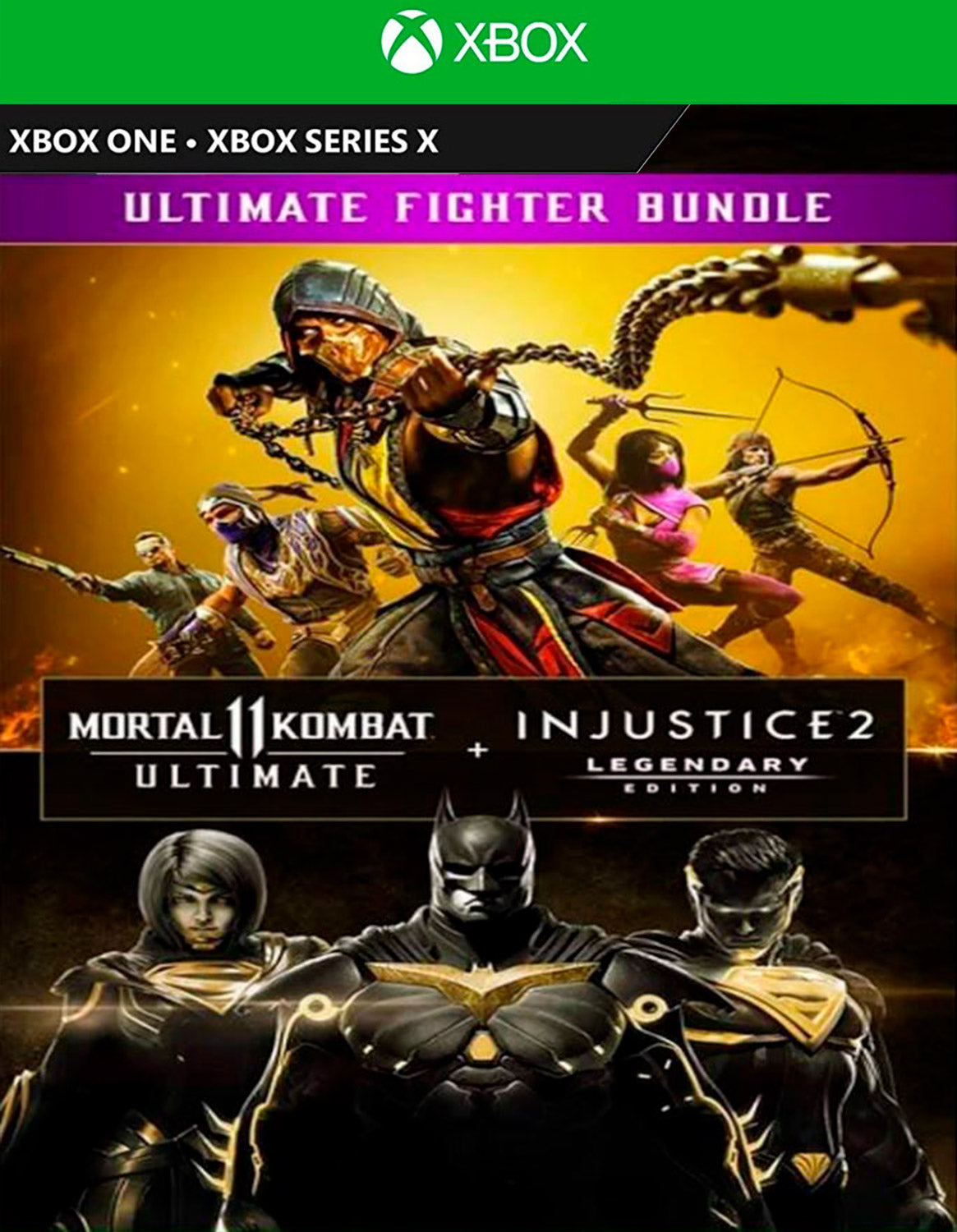 Mortal Kombat 11 Ultimate + Injustice 2 Edição Lendária – Xbox One Mídia Digital