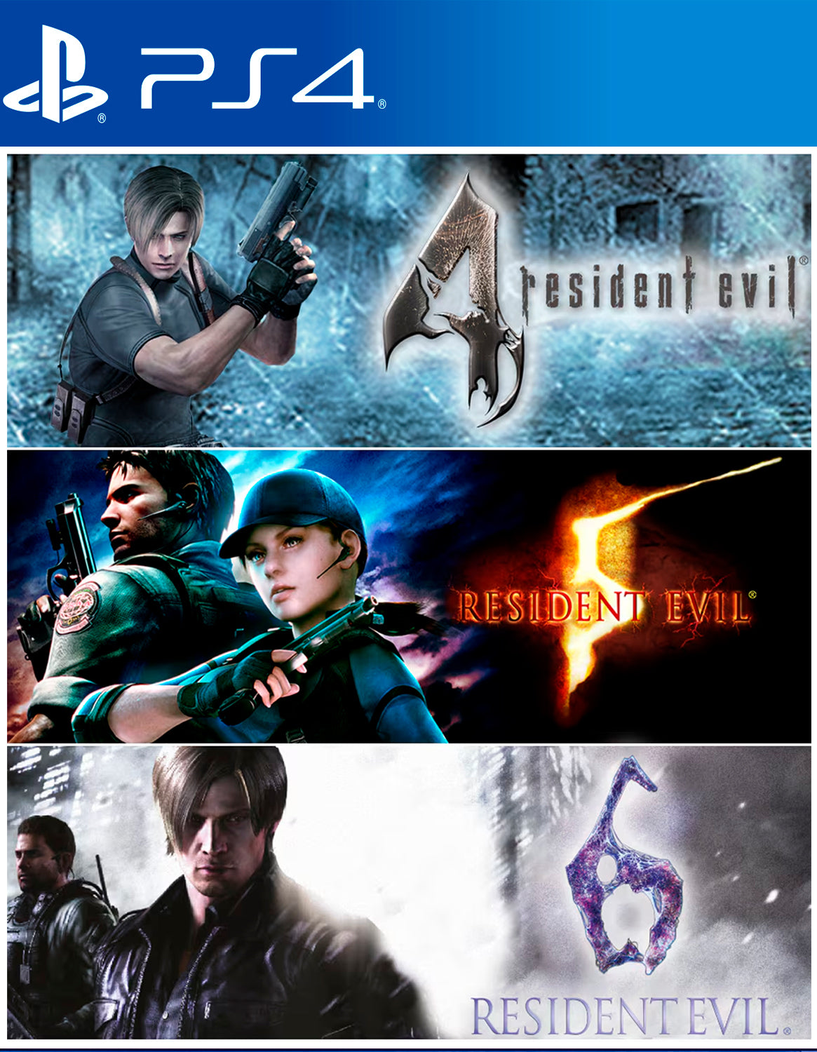 Resident Evil Pacote Triplo PS4
