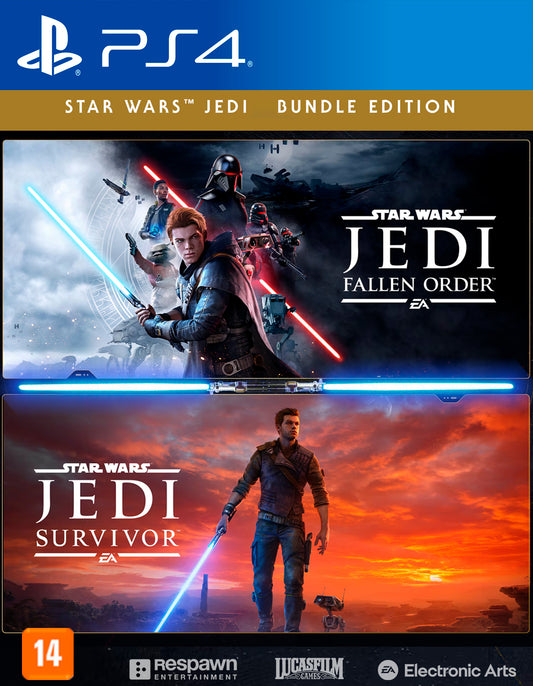 Star Wars Jedi Bundle - Fallen Order e Survivor - PS4 - Mídia Digital