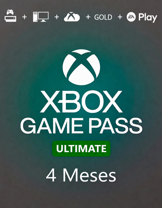 Game Pass Ultimate 4 Meses - Xbox, Pc e Tv Mídia Digital
